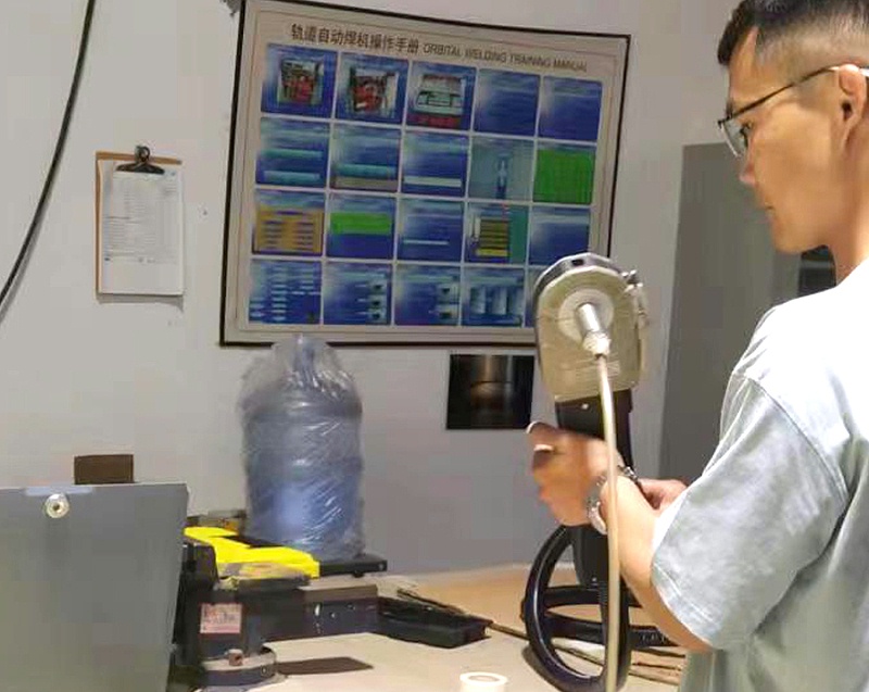 MWF Series Closed Pipe Welding Machine Applied to Hydraulic Industry Projects in Hubei